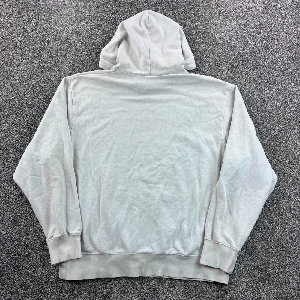 Vintage Nike Cornerstone Basketball Hoodie Mens L White Center Swoosh Sweatshirt